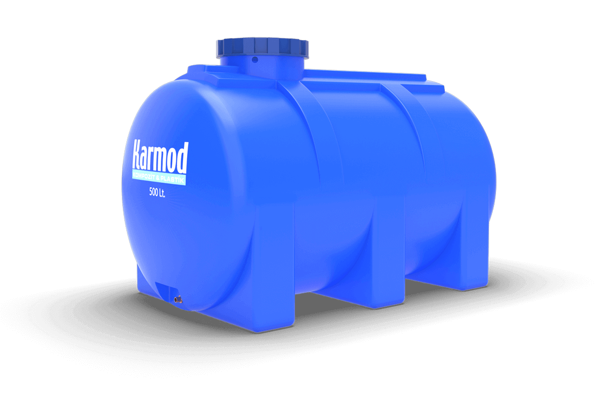 500 Litre Polietilen Yatay Depo